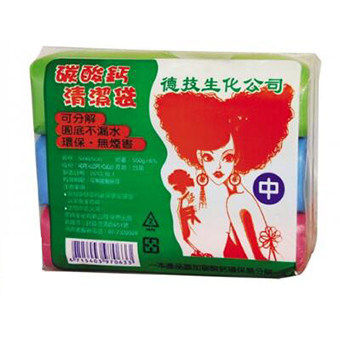 德技碳酸鈣清潔袋550g(中)3入