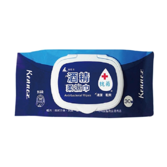  肯尼士酒精柔濕巾(蓋)30抽 1入
