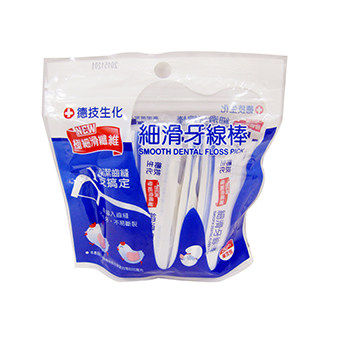 德技細滑牙線棒50支