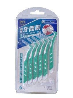 德技- 齒縫牙間刷 L型 1mm 6入