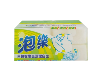 泡樂白柚衣物去汙潔白皂150g4入