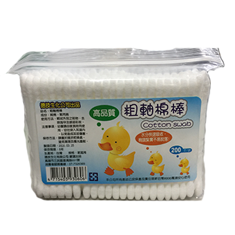 德技粗軸棉花棒 200支