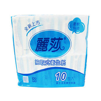 麗莎抽取衛生紙100抽  10包